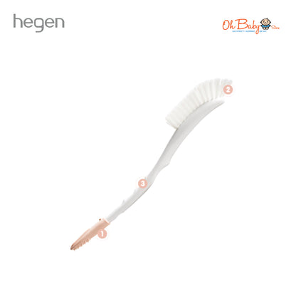 Hegen Bottle Brush & Teat Cleaner | Ergonomic Design, Gentle Cleaning | Untuk Semua Botol Bayi