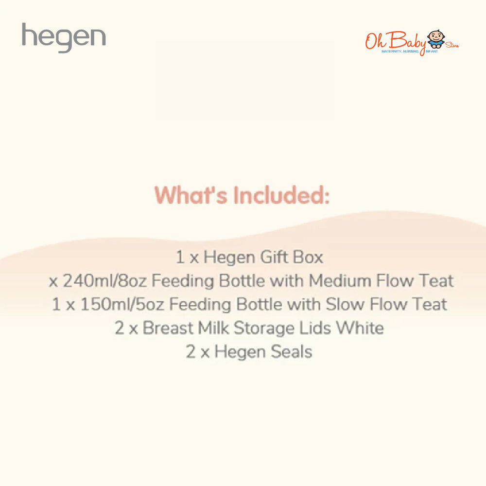 Hegen PCTO™ Basic Starter Kit PPSU | Newborn hingga 6 Bulan | Feeding & Storage System
