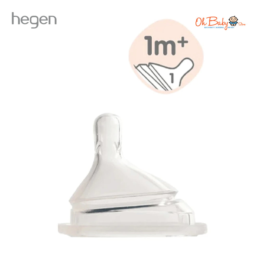 Hegen PCTO™ 150ml / 5oz Feeding Bottle PPSU | Slow Flow Teat (Newborn) | Twin Pack