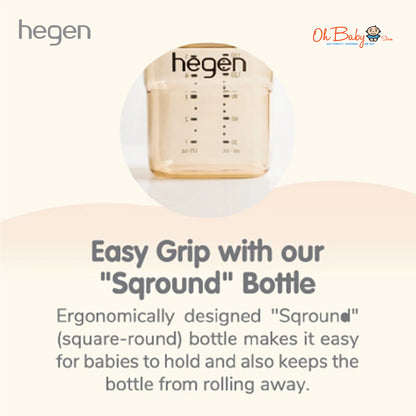 Hegen PCTO™ 150ml / 5oz Feeding Bottle PPSU | Slow Flow Teat (Newborn) | Twin Pack