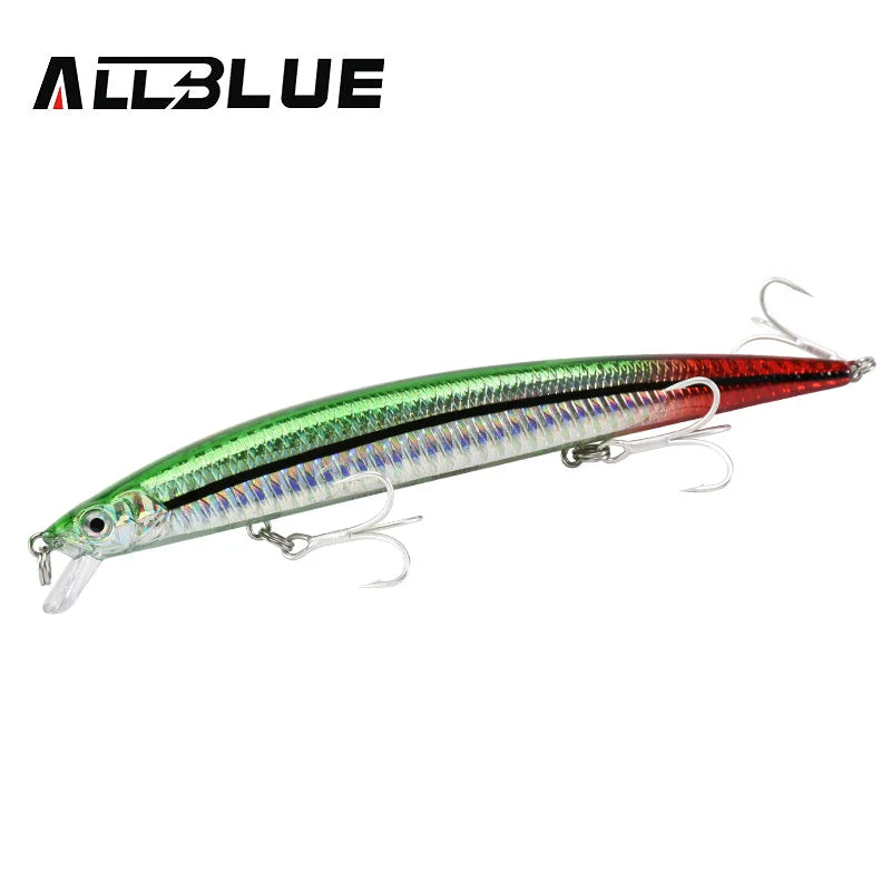 ALLBLUE SPRINT 145S Sinking Minnow Longcast Jerkbait Fishing Lure 145mm 22G Off Shore Saltwater Sea Bass Artificial Bait Tackle