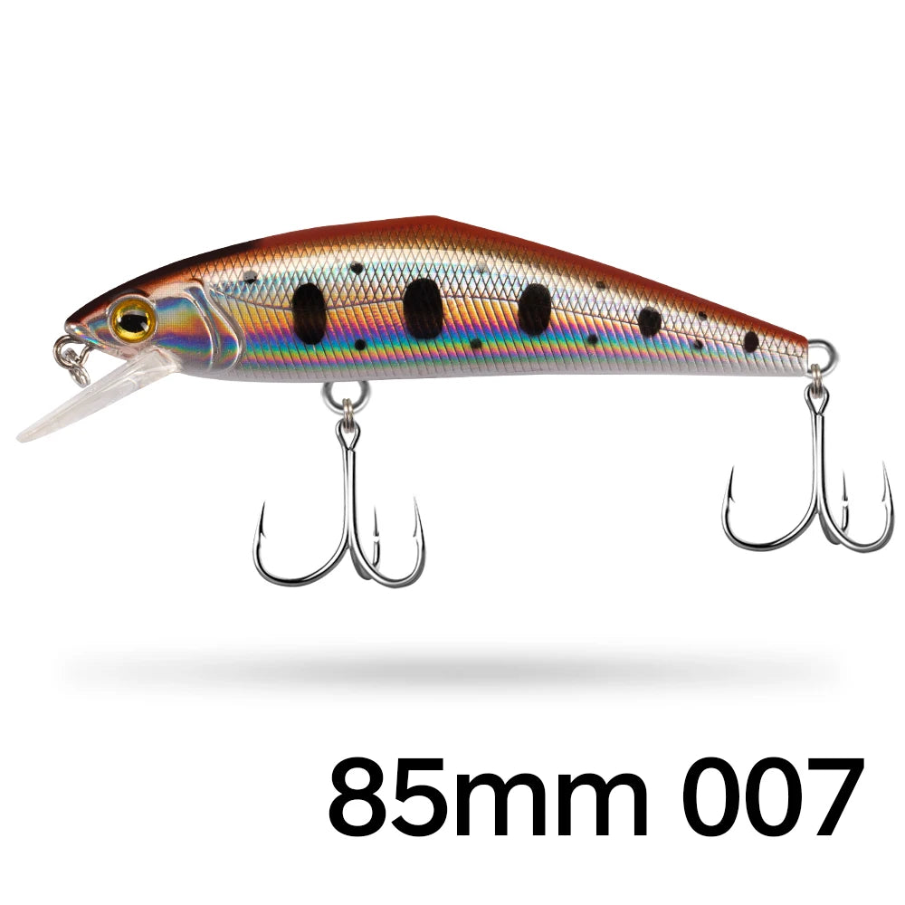 D1 Wobblers Jepun Keras Ikan Kecil Memancing Gewang Tenggelam Untuk Air Masin 63mm/4.8g 85mm/14.7g Aksesori Memancing Umpan Renang Untuk Trout 