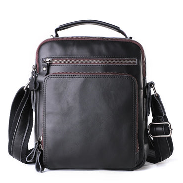 JOYIR New Genuine Leather Men Vintage Handbags Small Flap Men's Shoulder Bag Casual Office Messenger Bags Fashion Crossbody Bag