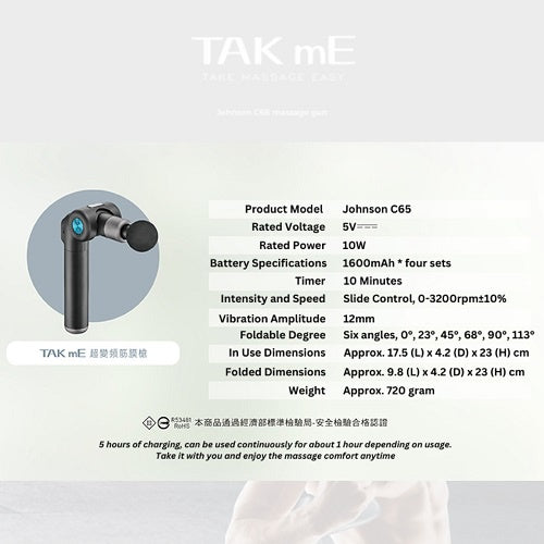 Johnson Fitness C68 Massage Gun