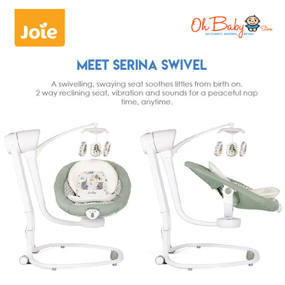 Joie serina™ Swivel Baby Swing | Multi-Direction Swing, Soothing & Comfortable | Newborn hingga 9kg | 2-Year Warranty