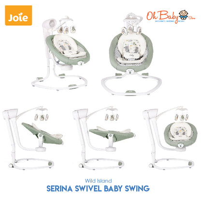 Joie serina™ Swivel Baby Swing | Multi-Direction Swing, Soothing & Comfortable | Newborn hingga 9kg | 2-Year Warranty