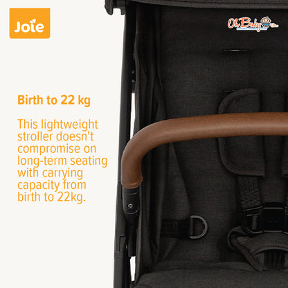 Joie Pact Pro Stroller | Lightweight Compact, One-Hand Fold, Travel-Ready | Lahir hingga 22kg | 2-Year Warranty