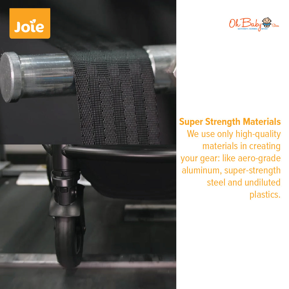 Joie Pact Pro Stroller | Lightweight Compact, One-Hand Fold, Travel-Ready | Lahir hingga 22kg | 2-Year Warranty