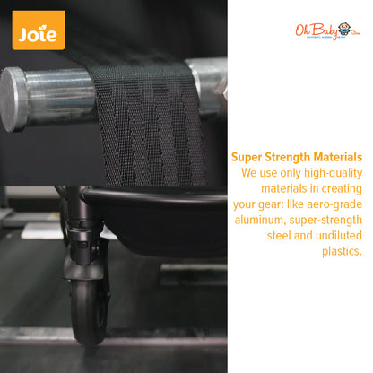 Joie Pact Pro Stroller | Lightweight Compact, One-Hand Fold, Travel-Ready | Lahir hingga 22kg | 2-Year Warranty