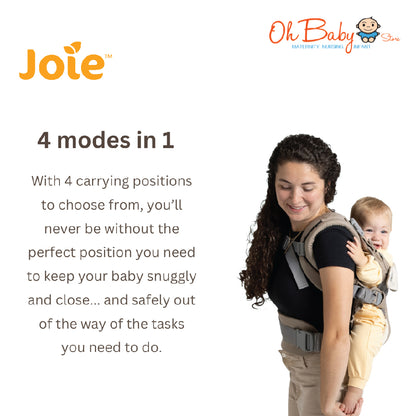 Joie savvy™ air | 4-in-1 Baby Carrier Berventilasi, Ergonomic Support | 3.5kg – 15kg | 2-Year Warranty