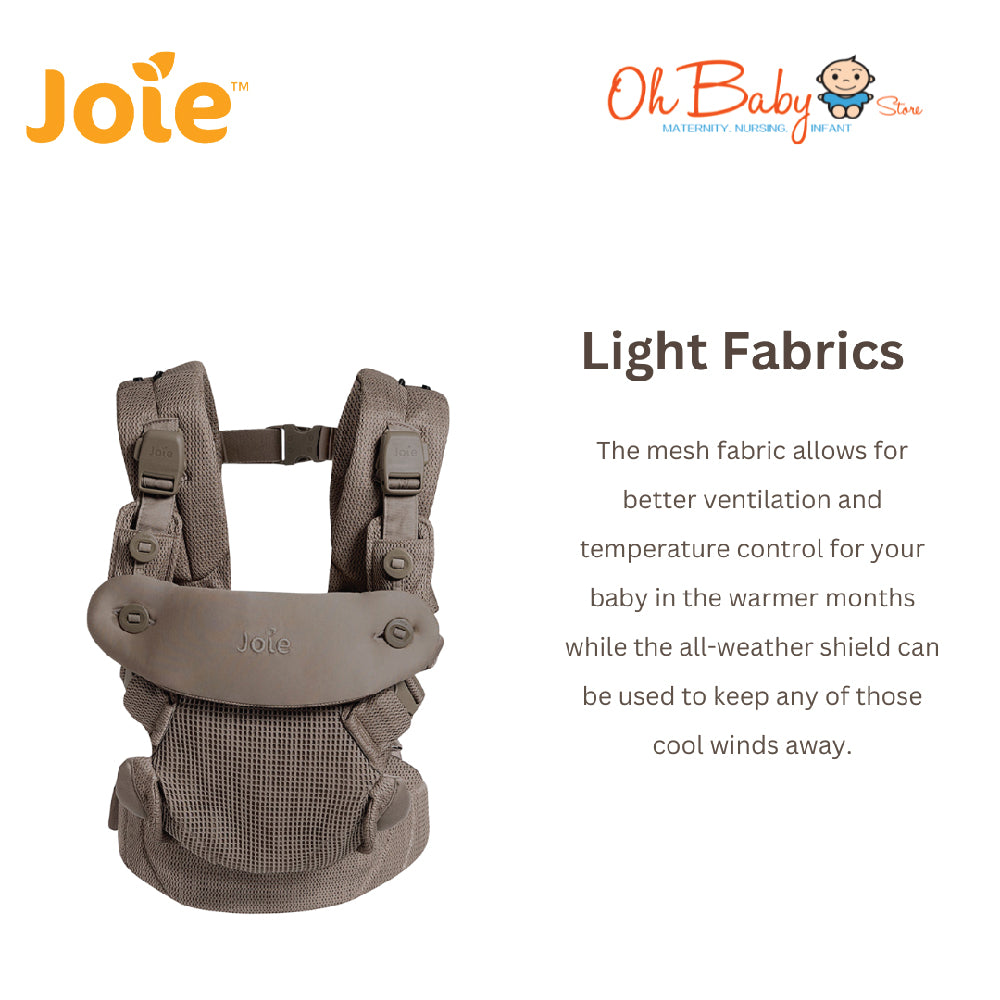 Joie savvy™ air | 4-in-1 Baby Carrier Berventilasi, Ergonomic Support | 3.5kg – 15kg | 2-Year Warranty