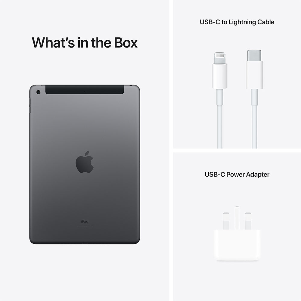 Apple iPad 10.2-inci Wi-Fi Generasi Ke-9 + Selular 256GB - Kelabu Angkasa 