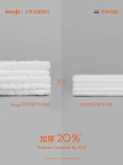 Lessgo Disposable compressed Towel 一次性压缩浴巾 干发巾