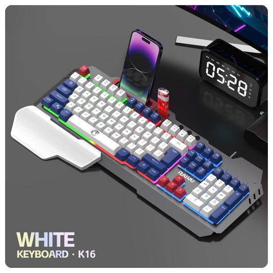 T16 Office Gaming Keyboard & Mouse Set Gaming peripheral mechanical feel luminous keyboard and mouse set