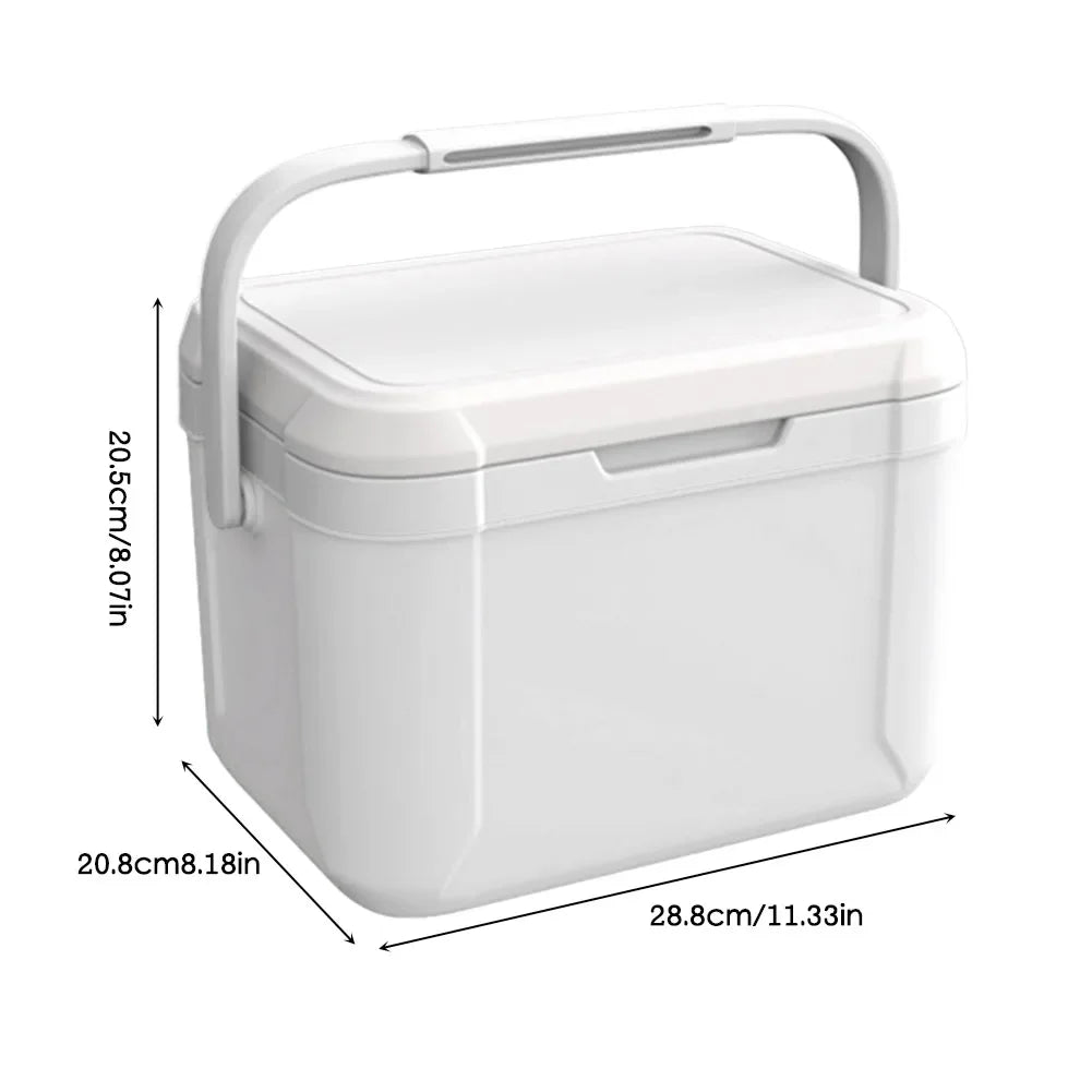 6/5L Cooler Box Portable Thermal Incubator Refrigerator Car Ice Chest Picnic Lunch Box Outdoor BBQ Camping Fishing Ice Case Box