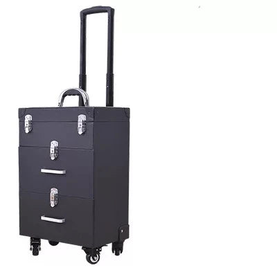 NEW Trolley luggage large Multi-layer Beauty make up bag box Suitcase capacity manicure Cosmetic case multifunct Rolling Luggage