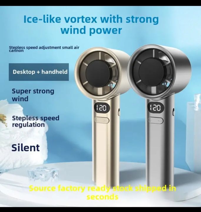 M11 High Speed Handheld Fan Turbine Handheld Violent Fan Roller Steerless Adjustable Mini Fan Outdoor Carry usb Power