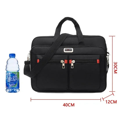 Large Capacity Men's Laptop Bag Briefcases Business Document Electronic Article Clothes Storage Pouch Shoulder  Travel Organizer