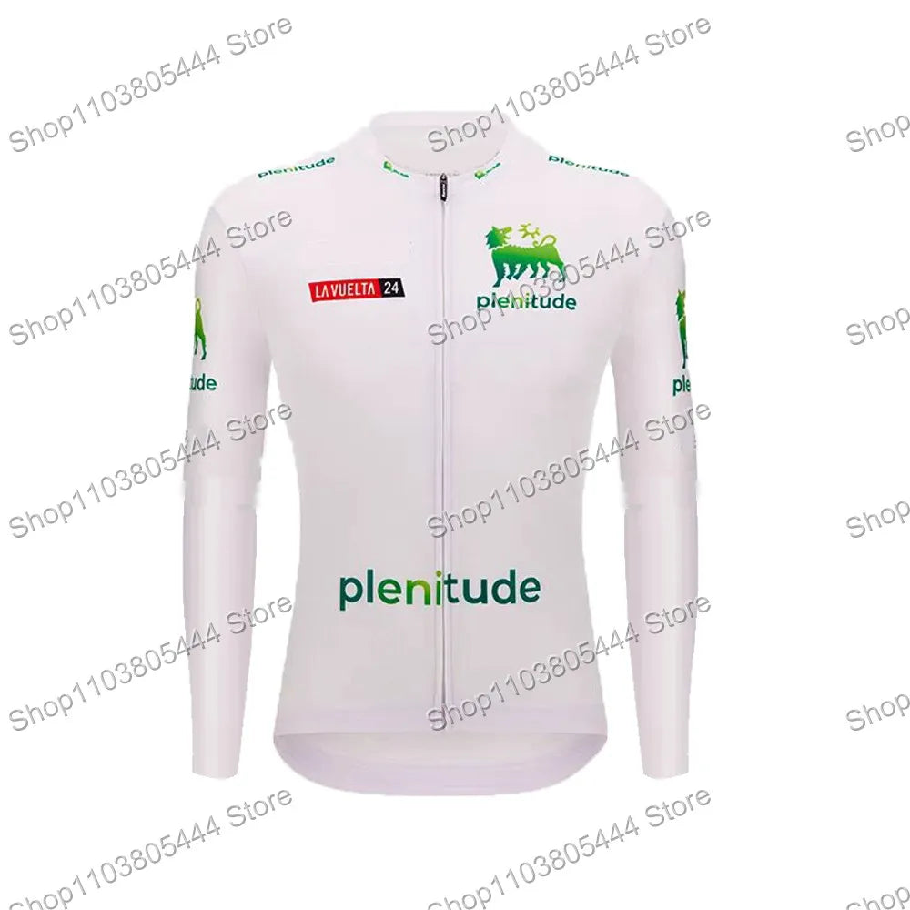 2024 Spain Tour Cycling Jersey Long Sleeve Men TDF Red Green Cycling Clothing Bicycle Tops Road Bike Wear Shirts MTB Uniform