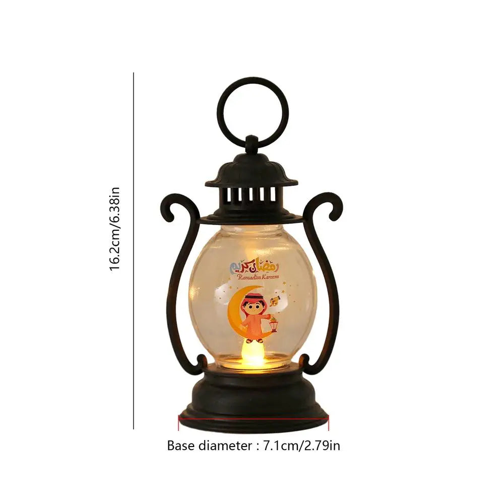 2024 Ramadan LED Lantern Light Eid Mubarak Decoration for Home Islamic Muslim Festival Party Ramadan Kareem Decor EID Al Adha