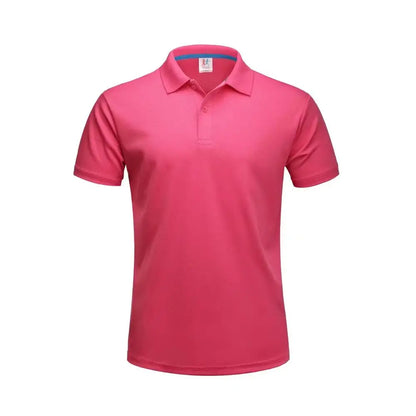 Plain Dry Fit Polo T Shirts Men Breathable Polyester Golf Shirt Unisex Quick Dry Sport Collar T-shirt Camisas Polos Para Hombres