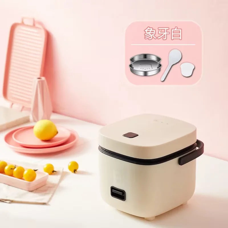 Small multi-functional mini rice cooker for 1-2 people Small upper steaming and lower cooking smart single rice cooker 2025