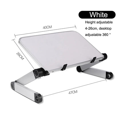 Adjustable Laptop Desk Stand Portable Aluminum Foldable Notebook Table Ergonomic Lapdesk Bed Sofa Table Desk Stand Laptop Holder