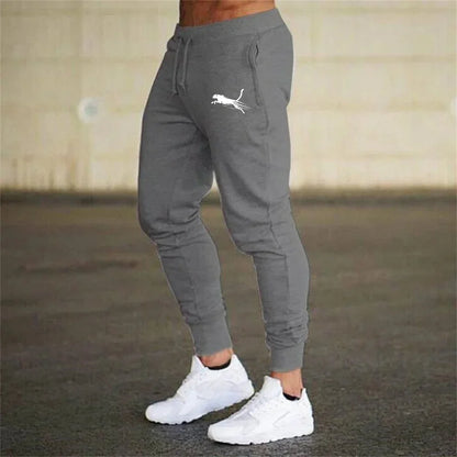 Spring Men's Printed Sweatpants Casual Elastic Trousers Sports Autumn Trousers Breathable Thin Fitness Loose Drawstring Trousers