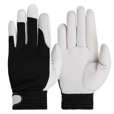 1 Pair Safety Work Gloves Builder Gloves Gardening Gloves Light-Duty Mechanic Gloves Imitation Sheepskin for M/L/XL/XXL