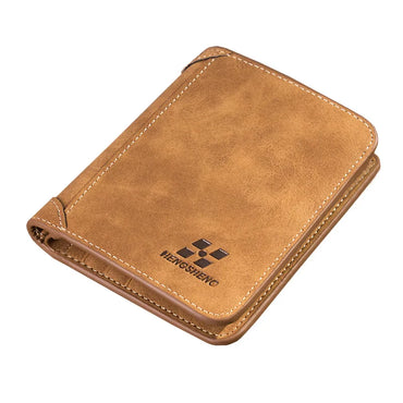 Men's Wallet Leather Billfold Slim Hipster Cowhide Credit Card ID Holders Inserts Coin Purses Luxury Business Foldable Wallet