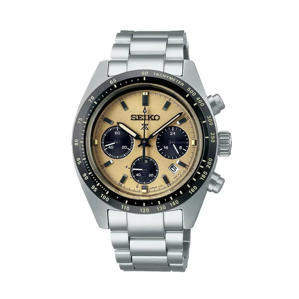 SEIKO Automatic Mechanical Watch Panda Di Three Eyed WatchPlate Chronograph Complete Calendar Original SSC813P1 Men Wristwatches