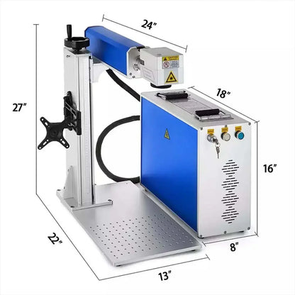 VEVOR光纤激光打标机30W 50W光纤激光雕刻机切割金银戒指光纤激光雕刻机