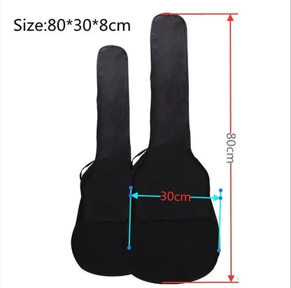 Oxford Fabric Guitar Bag Soft Double Shoulder Straps Padded Acoustic Guitar Waterproof Backpack Instrument Bags Case Guitar