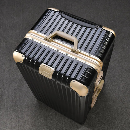 Thickened Aluminium Frame Trolley Case Universal Wheel Oversized Capacity Suitcase Abroad Consignment Toolbox 32/24 Inch Luggage