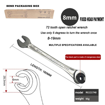 Sepana Plum Tiub Terbuka Boleh Diputar Baru Berkualiti Tinggi Sepana Gabungan Pembukaan Ratchet Pantas Bayonet Universal 