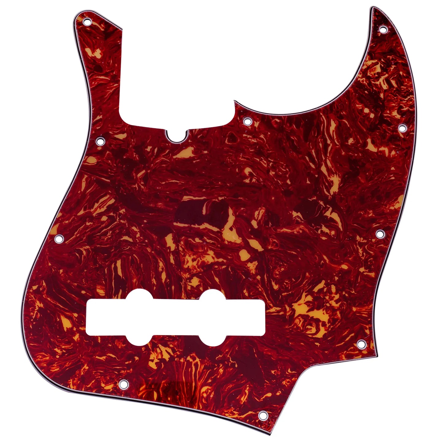 Musiclily Pro 10 Lubang Gaya Moden J Bass Pickguard untuk 4 String American Jazz Bass