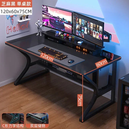 Meja Komputer Desktop Meja Pejabat Meja Isi Rumah Ringkas Meja Permainan Moden dan Set Kerusi Bilik Tidur Meja Kerja Perabot Pejabat 