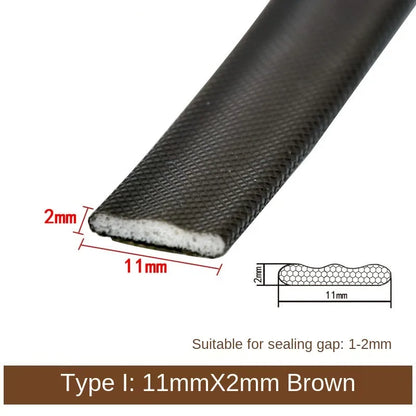 6M PU Foam Gap Filler Anti-Collision Soundproof Sealing Strip Draught Excluder Weather Stripping Door Window