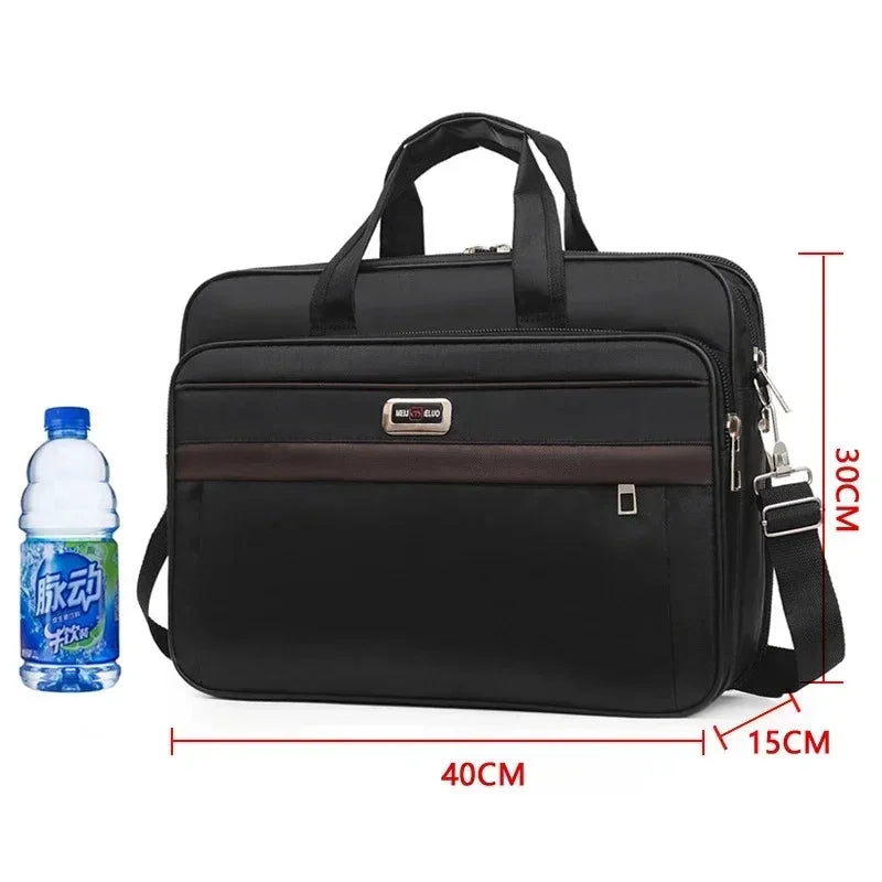 Large Capacity Men's Laptop Bag Briefcases Business Document Electronic Article Clothes Storage Pouch Shoulder  Travel Organizer