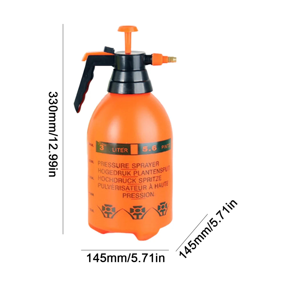 2/3L Hand Pump Water Sprayer Car Washing Pressure Spray Pot Air Pump Pressurized Plant Spray Bottle Watering Can Gardening Tools