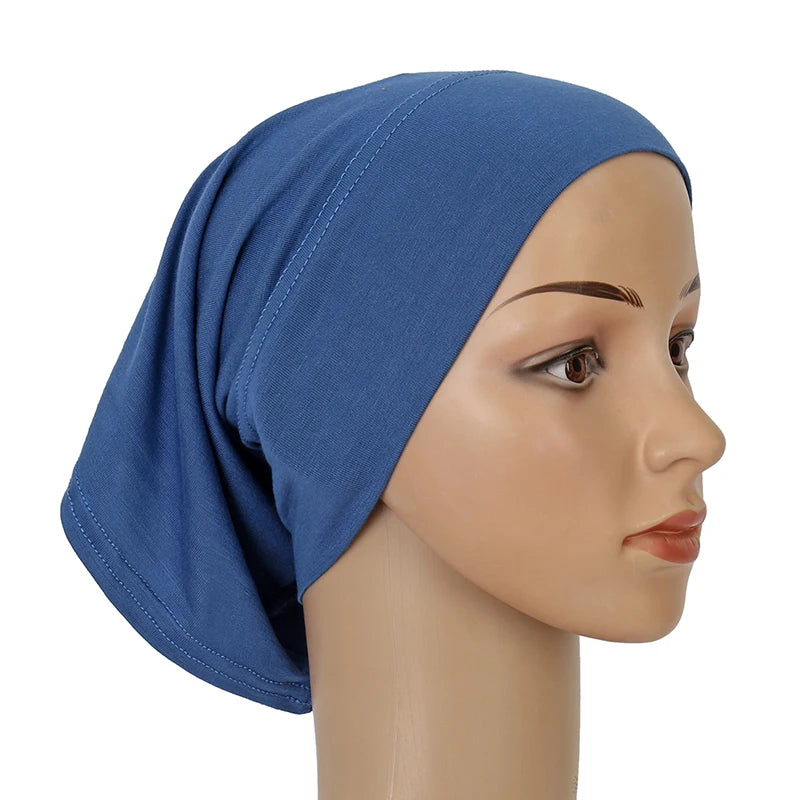 Ramadan Hijab Undercap Head Cover Instant Cotton Bonnet Hijabs for Women Muslim Turbans Inner Cap Turbante Muslim Women Hijab