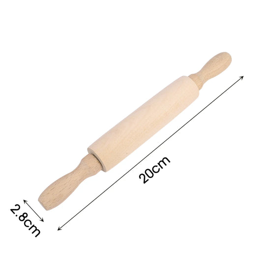 1Pcs Wooden Rolling Pin Household Non Powder Stick Dumpling Rolling Noodle Stick Home Kitchen Baking Pastry Tools 360° Rotation