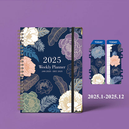 A5 2025 Daily Planner Notebook Journal Time Management Coil Notebook Daily Student Schedules To Do List English Notebook