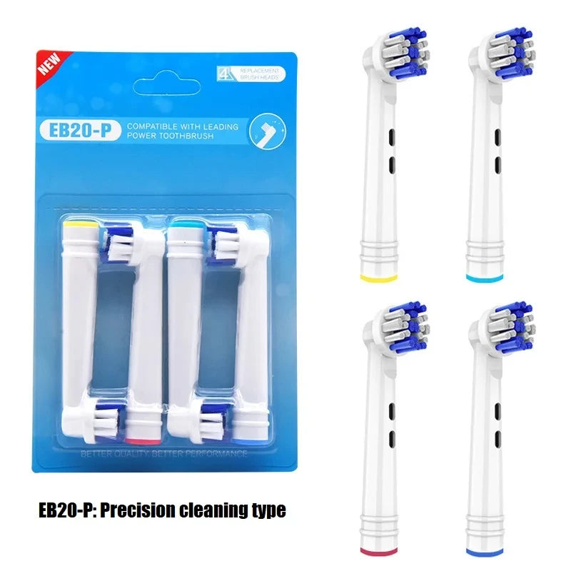 4 PCS Whitening Electric Toothbrush Replacement Brush Heads Refill For Oral B Toothbrush Heads Nozzles Oral Clean Care