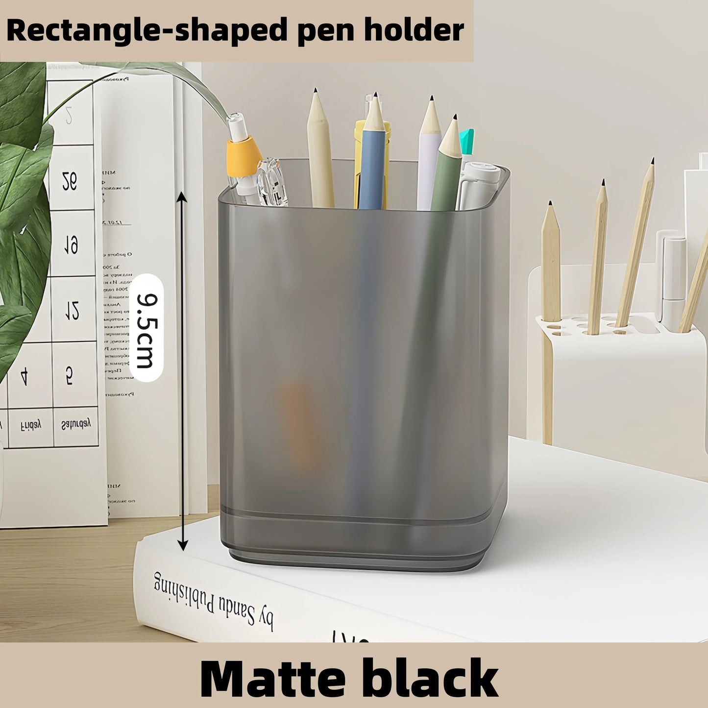 Pen Organizer Desk Organization Cute Desk Pencil Markers Cup Holder Storage Box Set Multi-Functional Stationary for Home Office