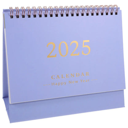 24 25 Desk Calendar Monthly 2025 Mini Standing Decoration Office Desktop Planner