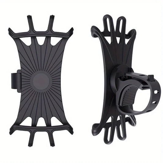 Motorcycle Phone Holder Universal Bicycle - Safe Installation 360 ° Rotation Weather Resistant Silicone Grip - Ideal Choice