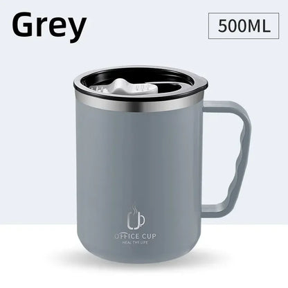 Thermal Coffee Cup to Carry 500ml Thermos Coffee with Straw Stainless Steel Mug with Lid Bottle for Coffee Mugs Thermal Mug