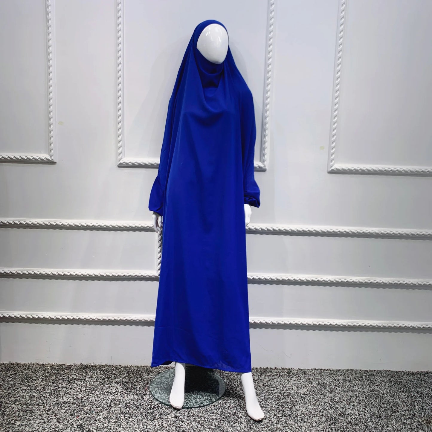 Eid Hooded Muslim Women Hijab Dress Prayer Garment Full Cover Ramadan Gown Islamic Clothes Niqab