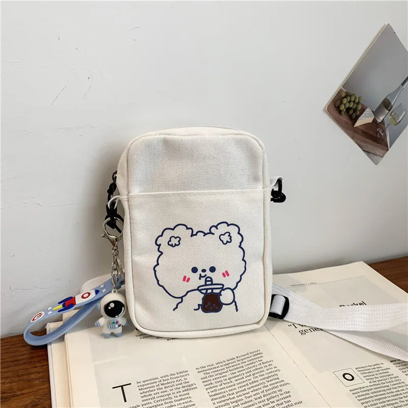 Small Canvas Women Bag Crossbody Small Bags for Women Cloth Cell Phone Shoulder Bags for Women Ladies Purse Phone Bag Handbags